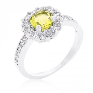 Icon J10118 Bella Birthstone Engagement Ring In Yellow (size: 05) R083