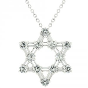 Icon J1031 Cz Star Of David Pendant P11298rs-c01