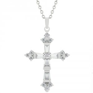 Icon J1033 Brilliant Cz Cross Pendant P11312r-c01