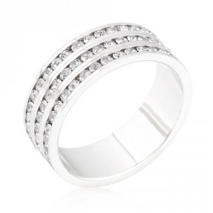 Icon J10398 Triple Row Crystal Eternity Band (size: 05) R08357r-c02-05