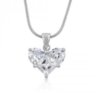 Icon J1052 Cz Heart Pendant P20066r-c01