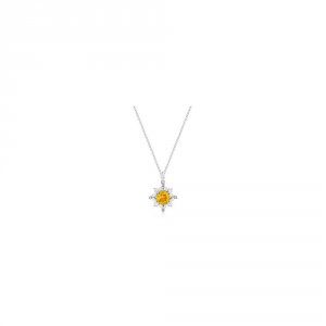 Icon J10681 Classic Sun Pendant In Silvertone P11437r-c61