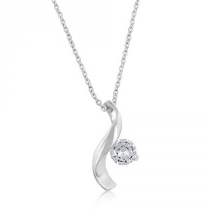 Icon J1073 Cz Twist Pendant P20128r-s01