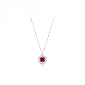 Icon J10755 Bella Bridal Pendant In Ruby Red P50163r-c10