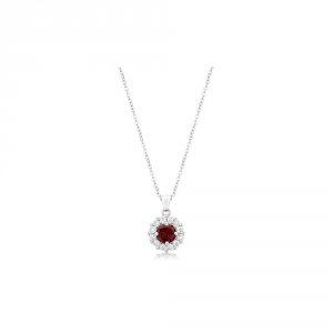 Icon J10756 Bella Bridal Pendant In Garnet Red P50163r-c13