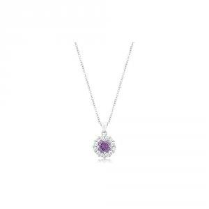 Icon J10758 Bella Bridal Pendant In Purple P50163r-c20