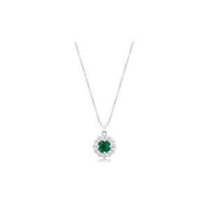 Icon J10762 Bella Bridal Pendant In Green P50163r-c40