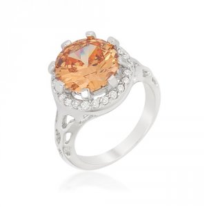 Icon J10945 Champagne Organic Cocktail Ring (size: 05) R08382r-c72-05