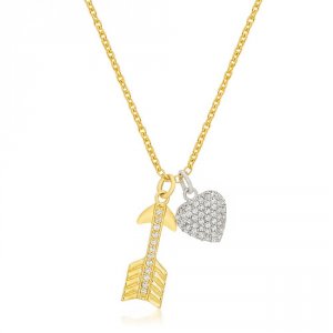 Icon J11045 Pave Heart And Arrow Pendant P50164t-c01