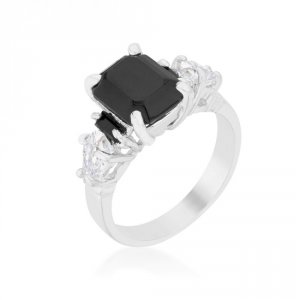 Icon J11561 Jet Black Cocktail Ring (size: 06) R08447r-c03-06