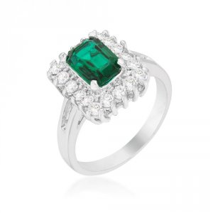 Icon J11568 Vintage Emerald Cocktail Ring (size: 06) R08445r-c40-06