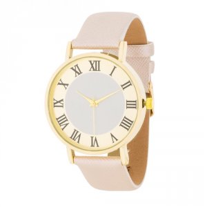 Icon J11743 Gold Classic Watch With Champagne Leather Strap Tw-14753-c