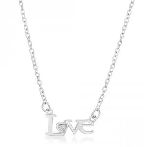 Icon J11861 Love Script Necklace N01191r-c01