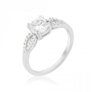 Icon J11934 Round Solitaire Engagement Ring (size: 05) R08440r-c01-05