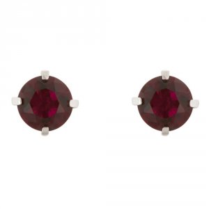 Icon J4336 Ruby Cubic Zirconia Studded Earrings E01525r-s10