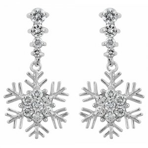 Icon J4541 Snowflake Drop Earrings E50111r-c01