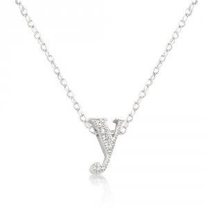 Icon J4824 Micro-pave Initial Y Pendant P11408r-c01-y