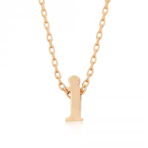 Icon J4834 Rose Gold Initial I Pendant P11409a-v00-i