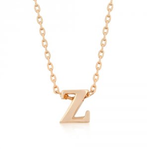 Icon J4851 Rose Gold Initial Z Pendant P11409a-v00-z