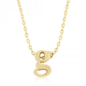 Icon J4858 Golden Initial G Pendant P11409g-v00-g