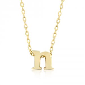 Icon J4865 Golden Initial N Pendant P11409g-v00-n