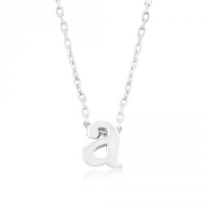 Icon J4878 Silvertone Initial A Pendant P11409r-v00-a