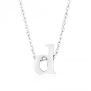 Icon J4881 Silvertone Initial D Pendant P11409r-v00-d