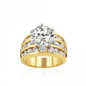 Icon J6152 Classic Gold Engagement Ring (size: 05) R05629t-c01-05