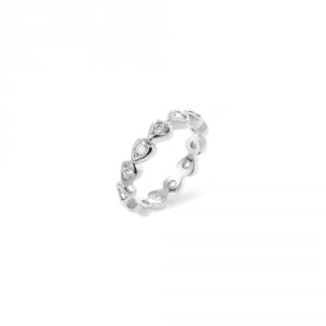 Icon J6525 Heart Eternity Ring (size: 05) R07054r-c01-05