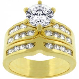 Icon J6777 Formal Goldtone Engagement Set (size: 05) R07524g-c01-05