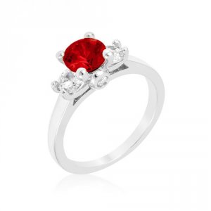 Icon J7046 Mini Ruby Triplet Ring (size: 07) R07605r-c10-07