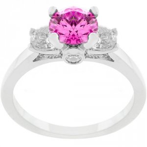 Icon J7052 Mini Pink Ice Triplet Ring (size: 06) R07605r-c12-06