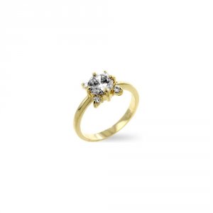 Icon J7363 White Blossom Engagement Ring (size: 09) R07704g-c01-09