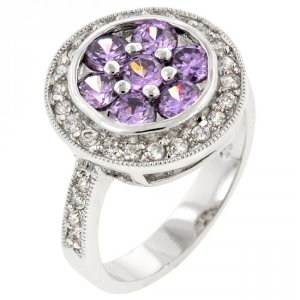 Icon J7682 Lavender Lily Ring (size: 05) R08080r-c20-05