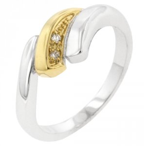 Icon J7717 Two-tone Swirl Ring (size: 05) R08100t-c01-05