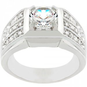 Icon J8159 Rock Solid Cubic Zirconia Ring (size: 09) R07686r-c01-09