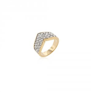 Icon J8495 Chevron Pave Crystal Ring (size: 05) R08128t-c02-05