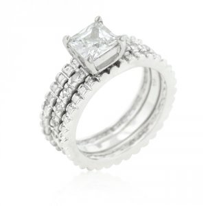 Icon J9131 Bridal Triple Ring Set (size: 05) R08269r-c01-05