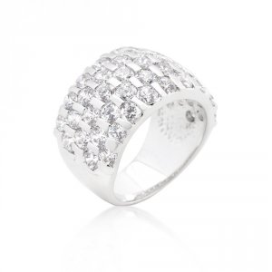 Icon J9321 Channel Set Princess Cut Ring (size: 06) R08305r-c01-06