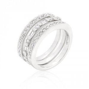 Icon J9362 Simple Cubic Zirconia Ring Set (size: 05) R08290r-c01-05