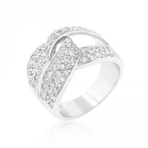 Icon J9516 Cubic Zirconia Knot Ring (size: 05) R08314r-c01-05