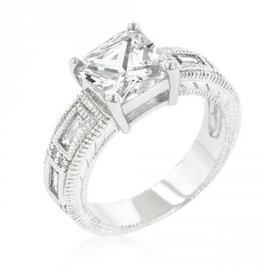 Icon J9747 Clear Cubic Zirconia 5-stone Ring (size: 05) R07629r-c01-05