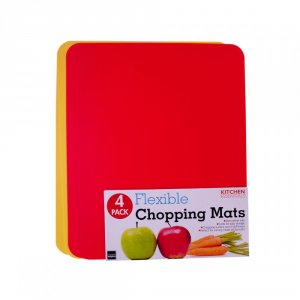 Bulk KL10272 Set Of 4 Chopping Mats 4 Assorted Colors Oc143