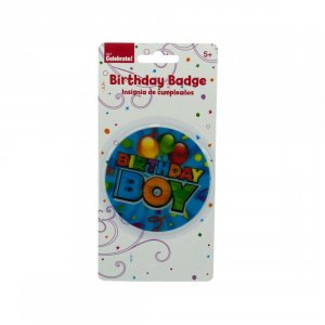 Bulk KL10443 Holographic Boy Birthday Badge Ka137