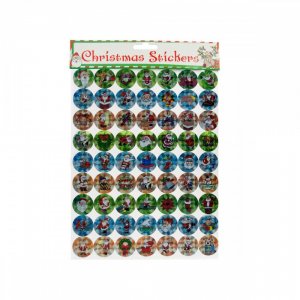 Bulk KL12111 Holographic Christmas Stickers Set Hc302