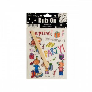 Bulk KL12283 Birthday With Sayings Rub-on Transfers Cg257