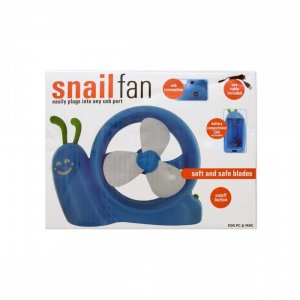 Bulk KL12326 Battery Operated Snail Usb Fan Od411