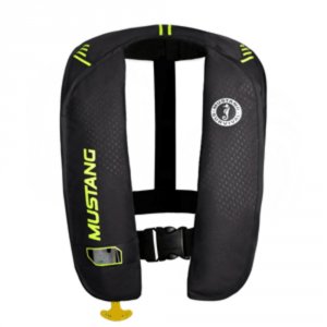 Mustang MD2014/02-BK/YW Mustang Mit 100 Inflatable Manual Pfd - Blackf