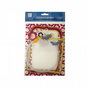 Bulk KL12995 Clear Cut Garden Frames With Glitter Accents Cg631