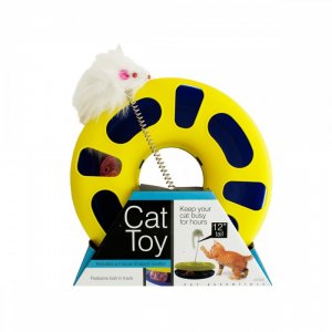 Bulk KL13236 Ball Track Cat Toy With Mouse Swatter Od386